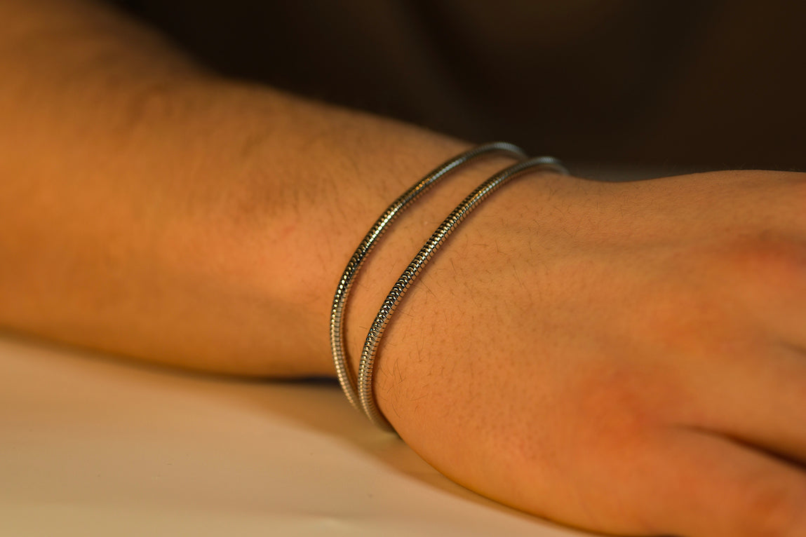 Silver Horizon Duo Bracelet