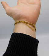 Gold Coffee Bean Bracelet