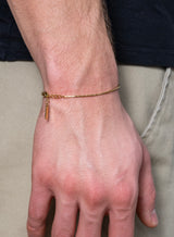 Gold Wire Chain Bracelet