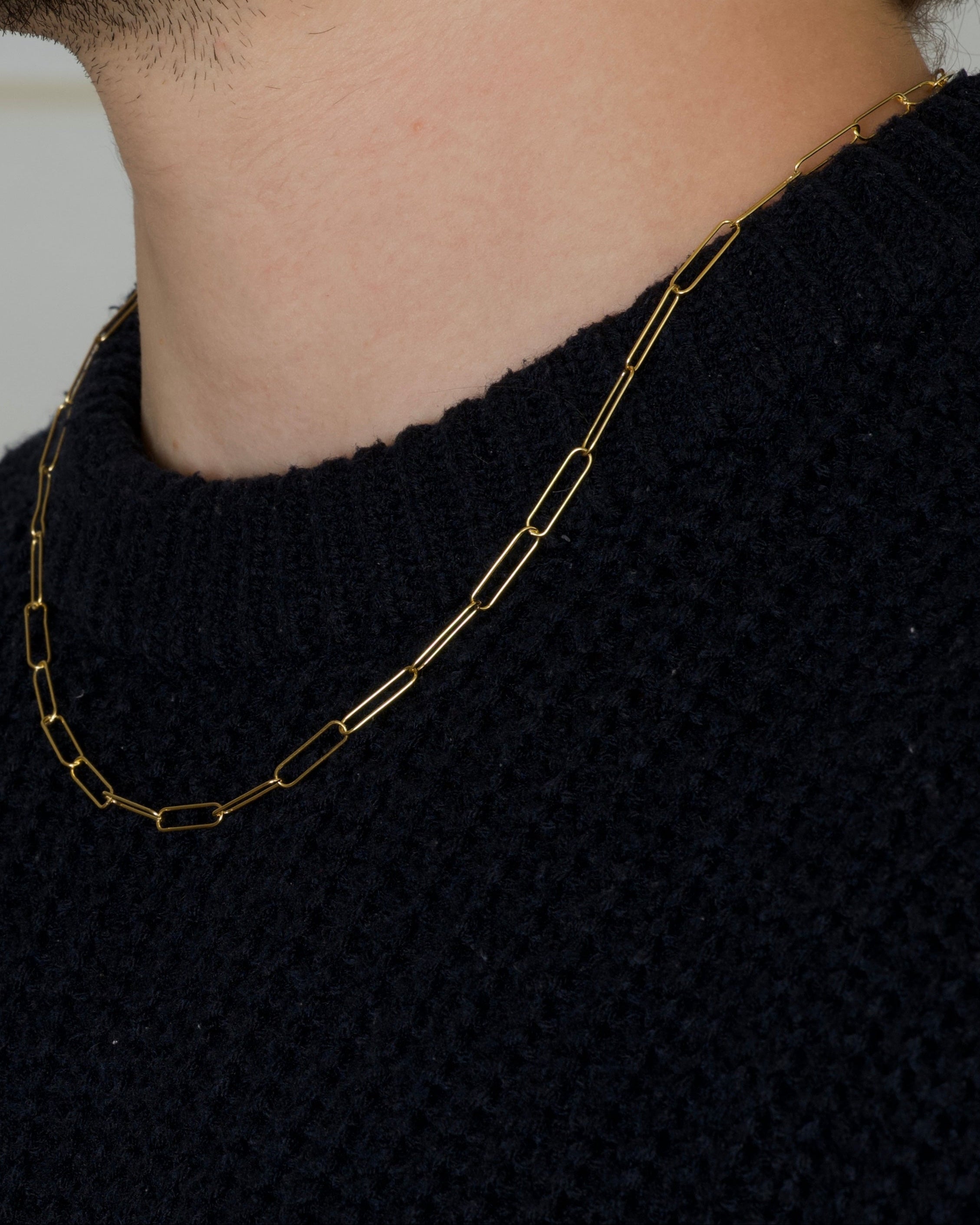 Gold Long Link Chain