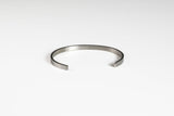 silver stainless steel bracelet back angle with logo