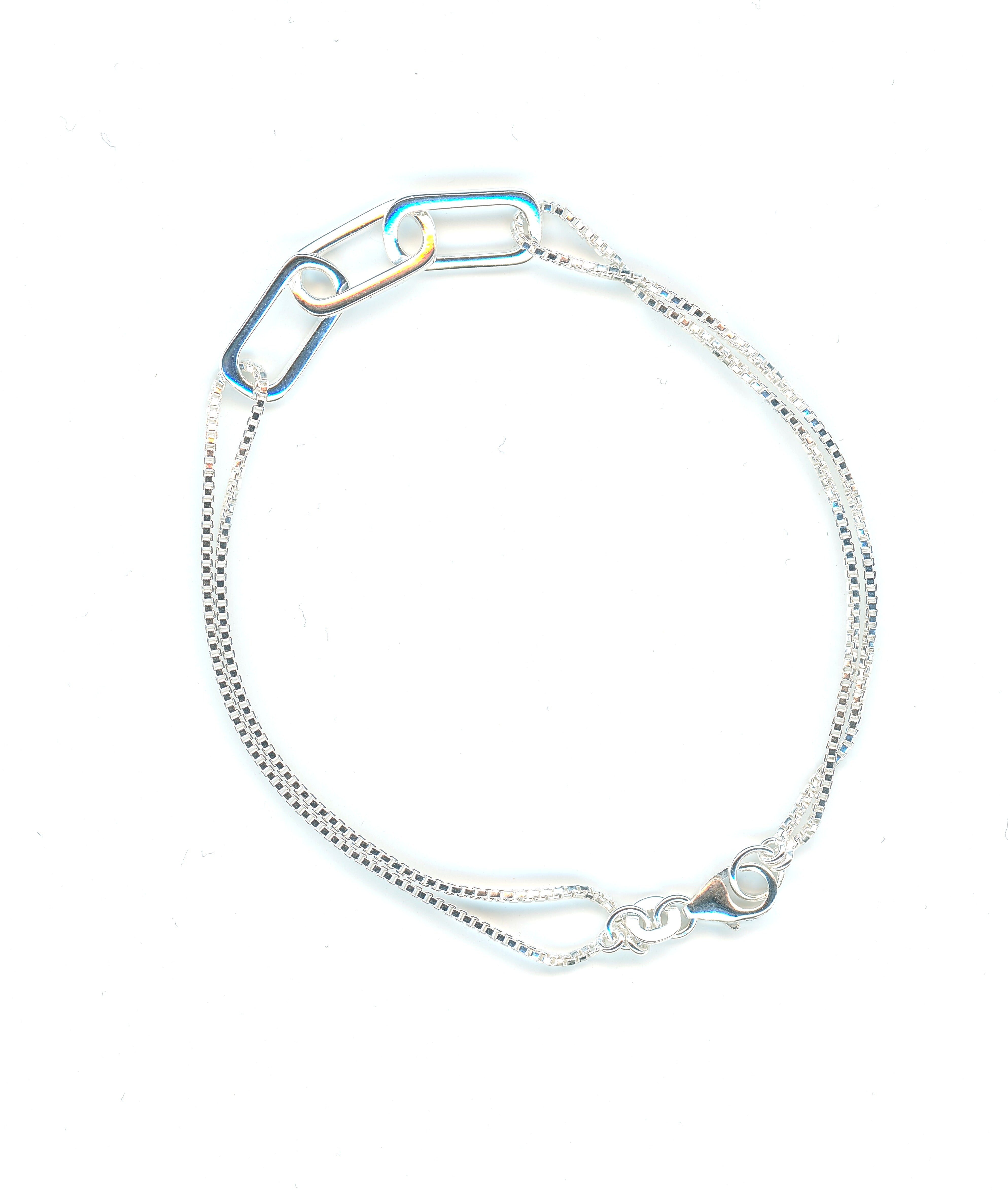 925 Three Link Bracelet