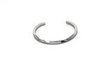 silver bracelet men with curve