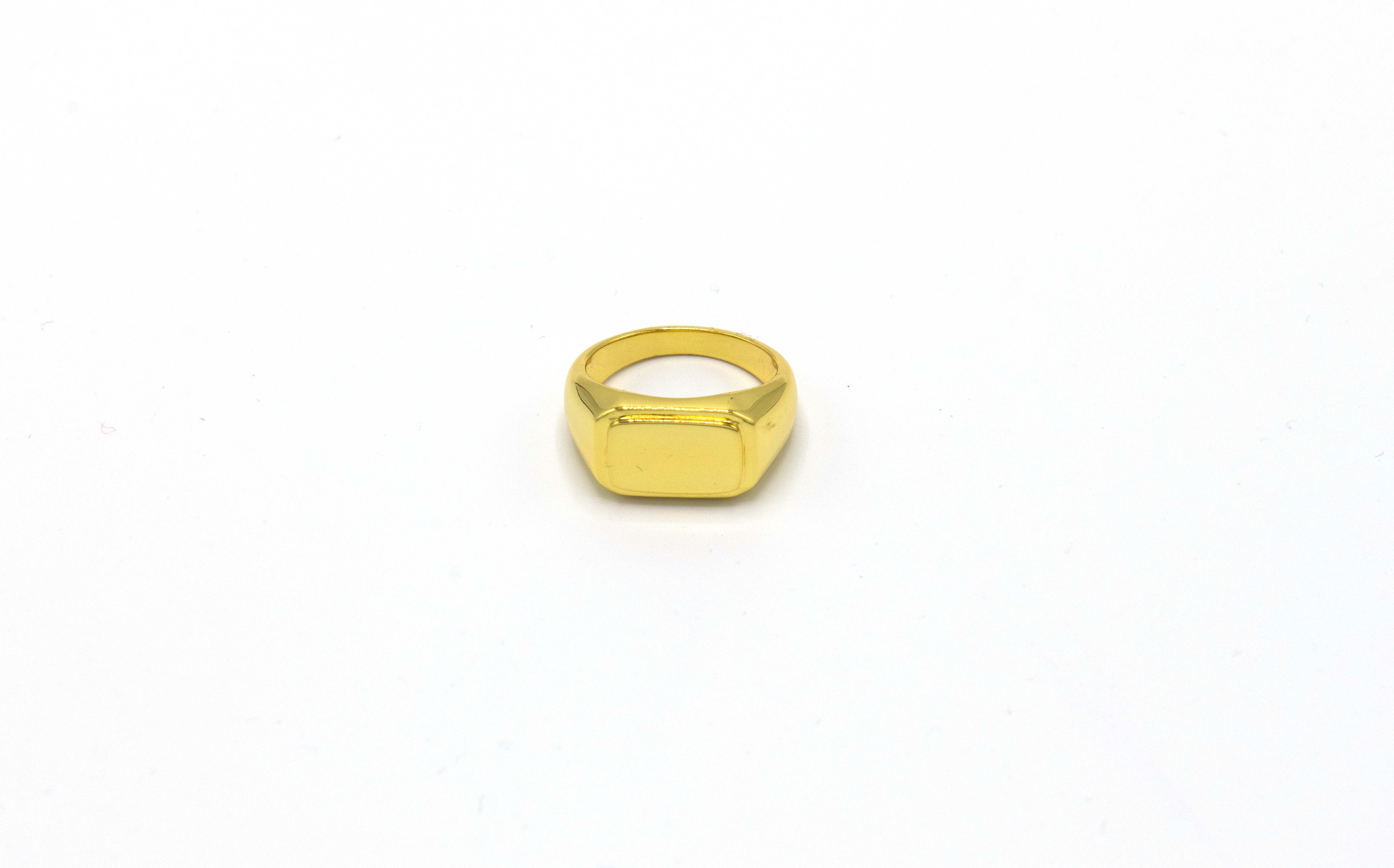 925 Signet Ring Gold