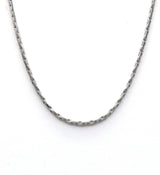 Collier chaîne en fil d'argent